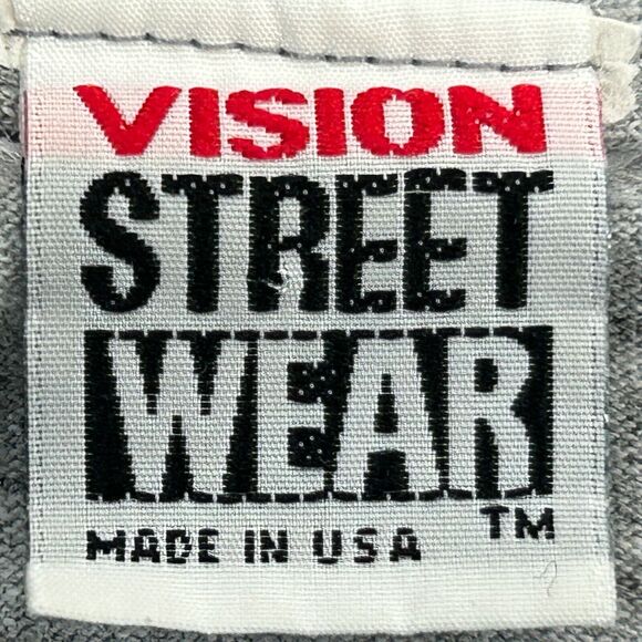 Vintage Vision Street Wear Jinx T Shirt Mens Small Skateboards Skater 80s Gray - Picture 8 of 10